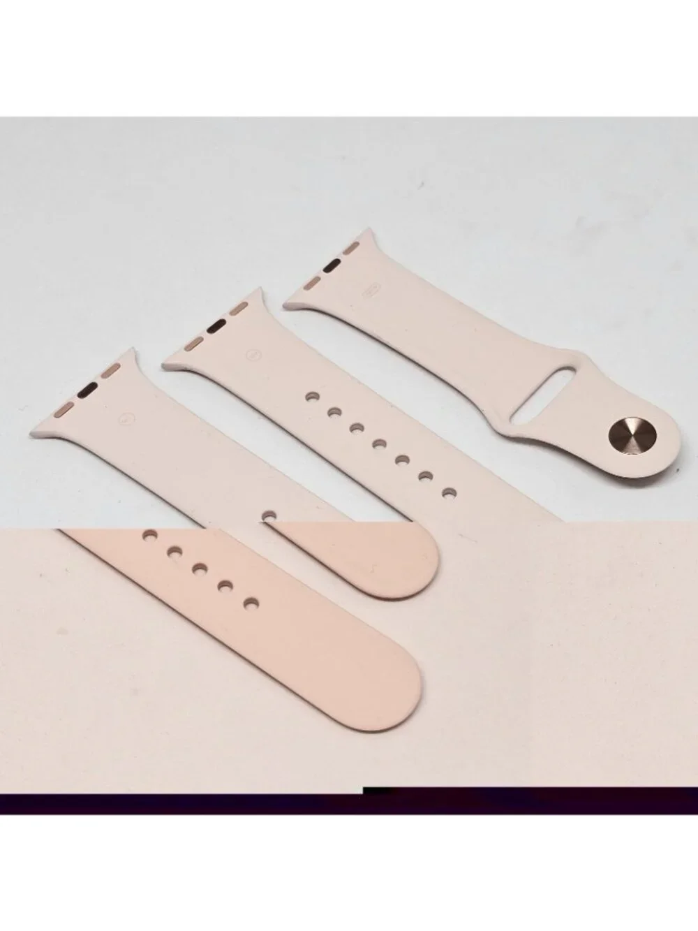 Silicone Band for 40 mm Apple Watch Pink Blush Sport Band S/M M/L